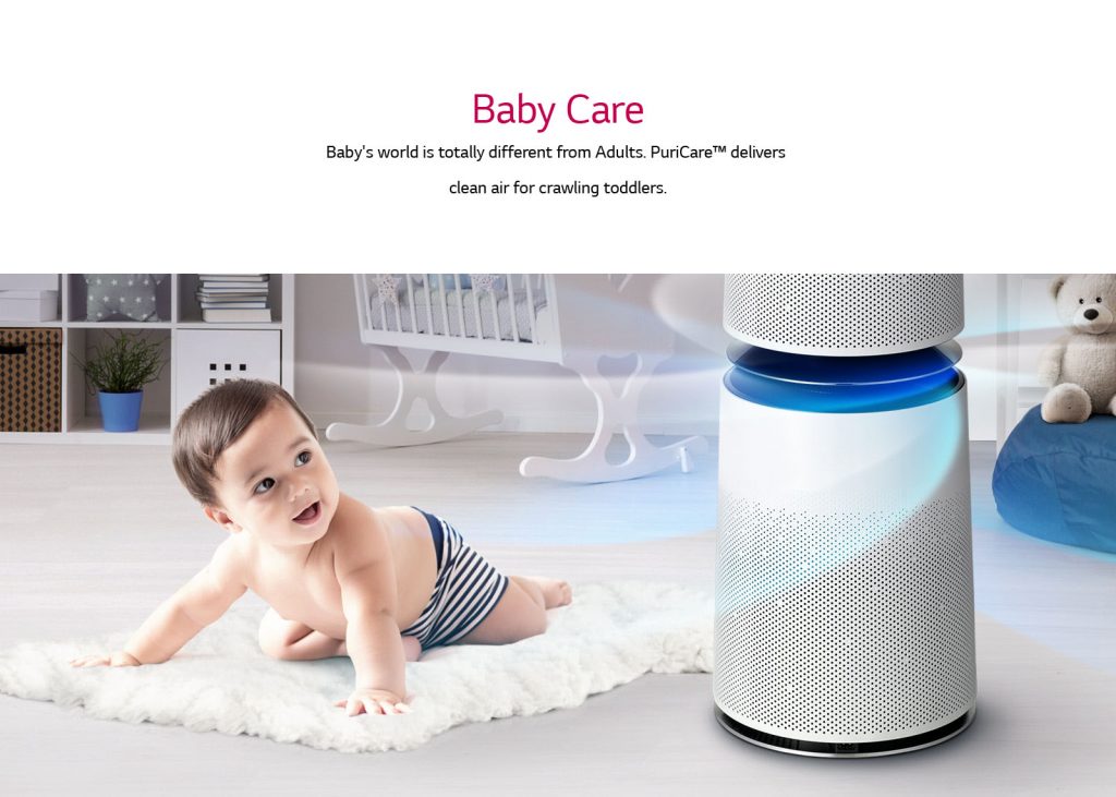 Lg Air Purifier Generate Clean Air for Baby